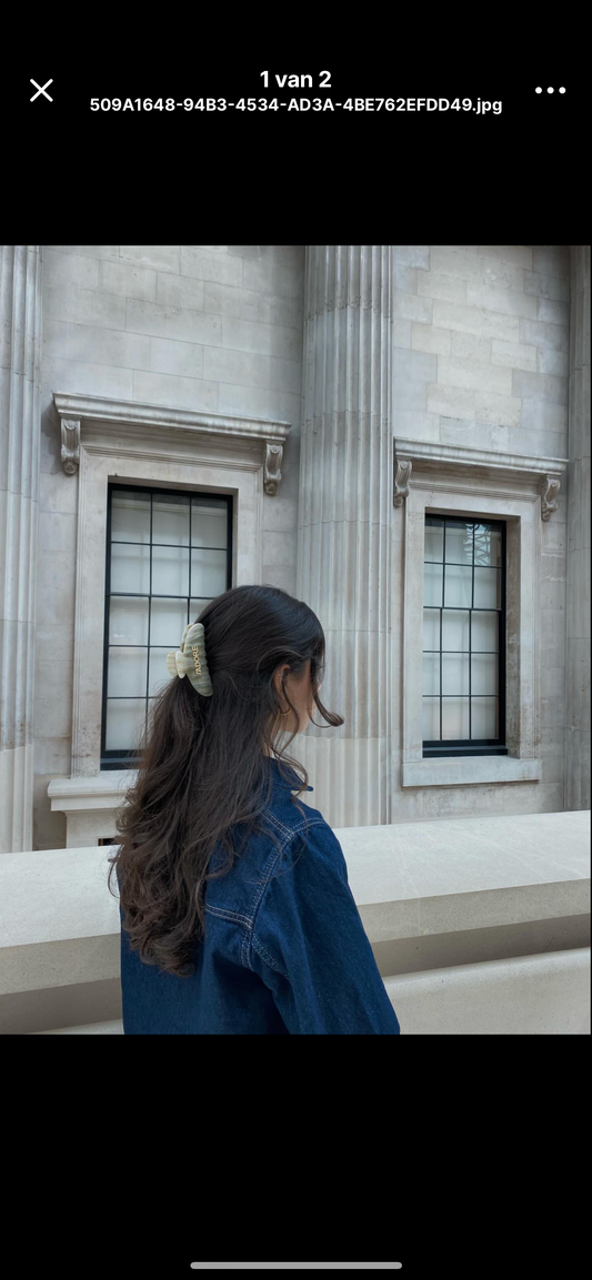 J’adore hairclip beige medium