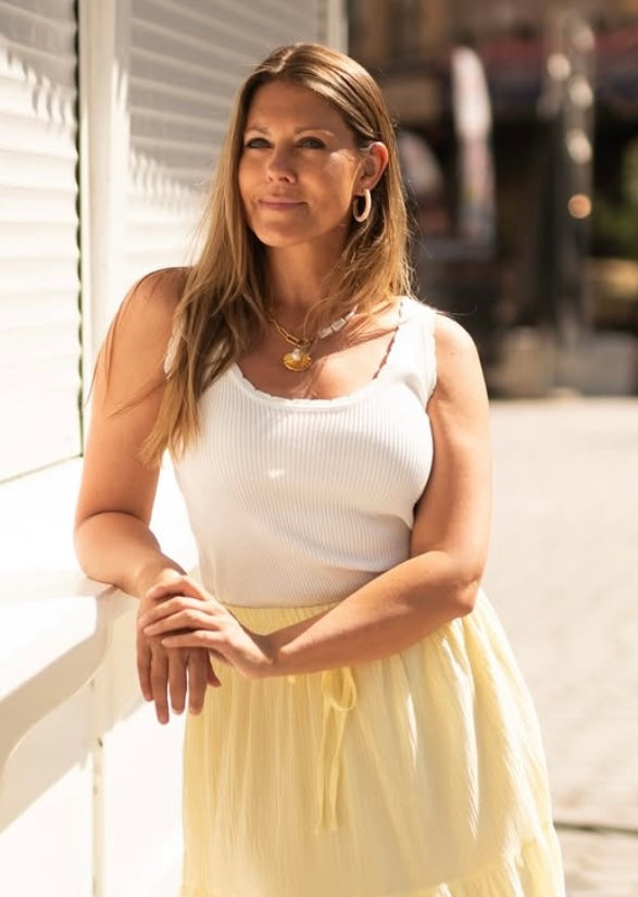 White tank top