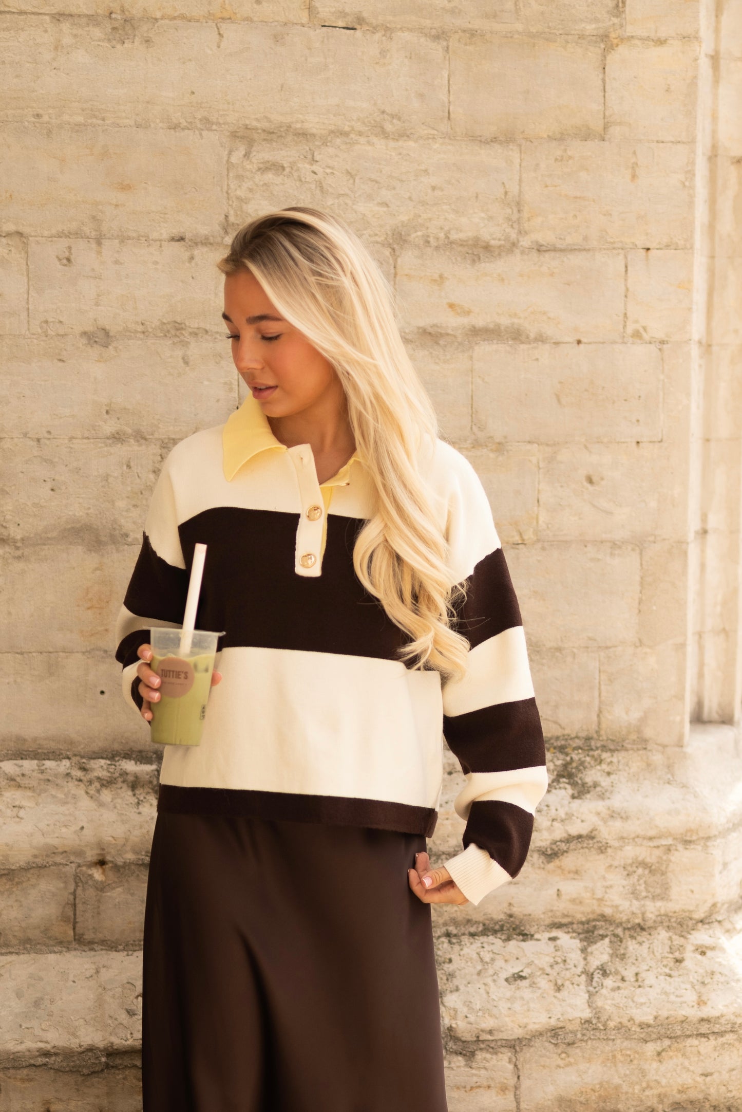 Striped polo