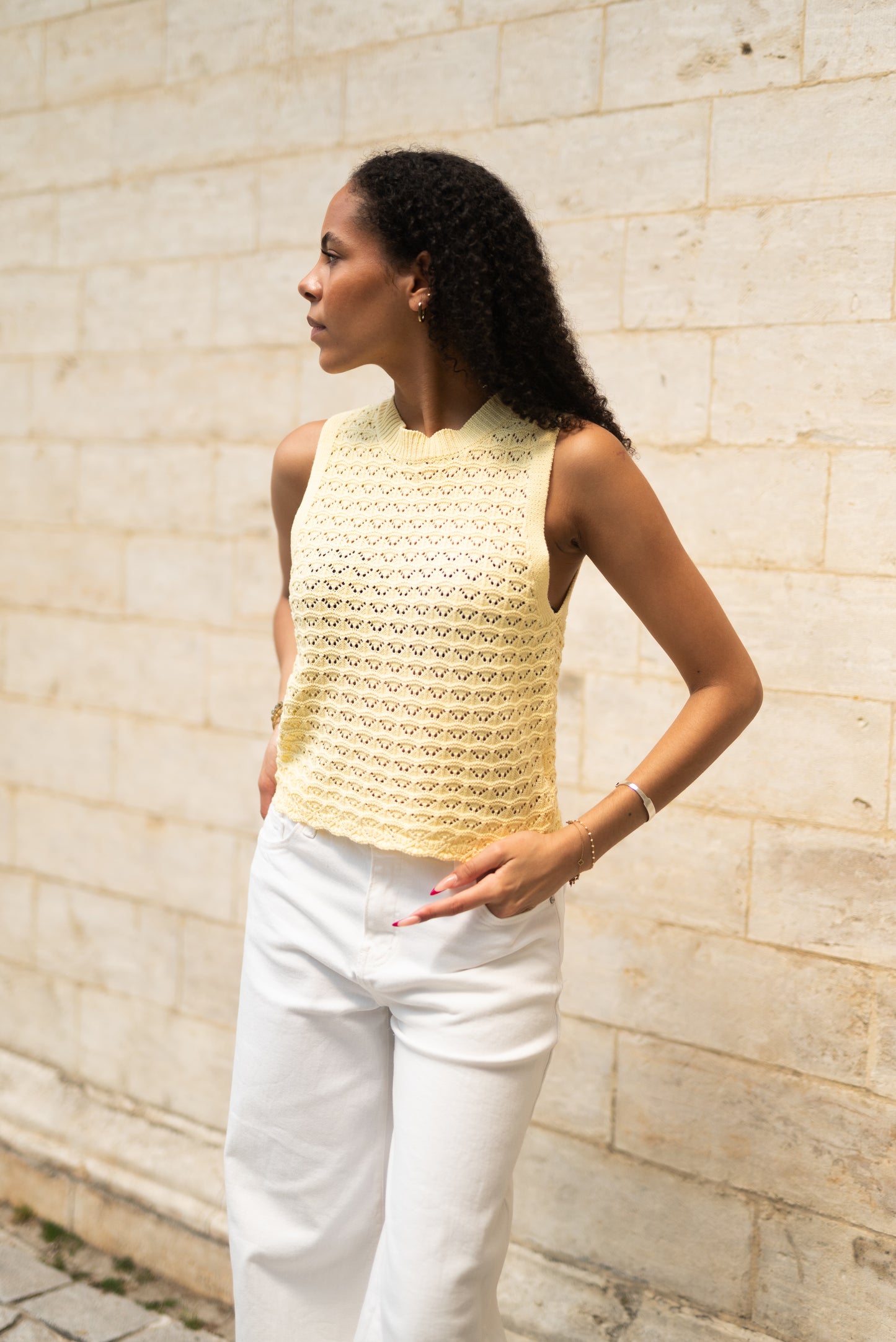 Yellow Nina top