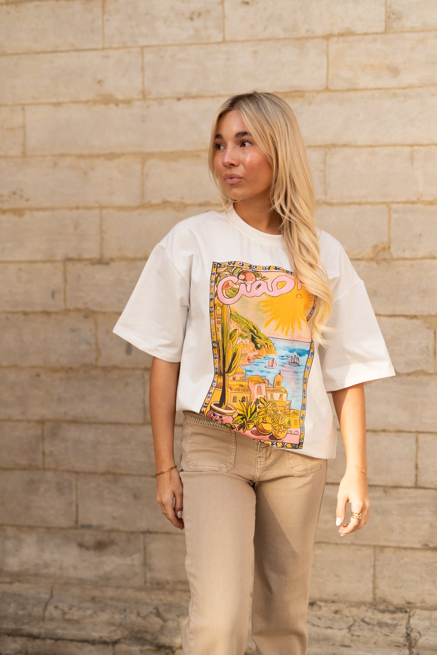 Ciao T-shirt roos