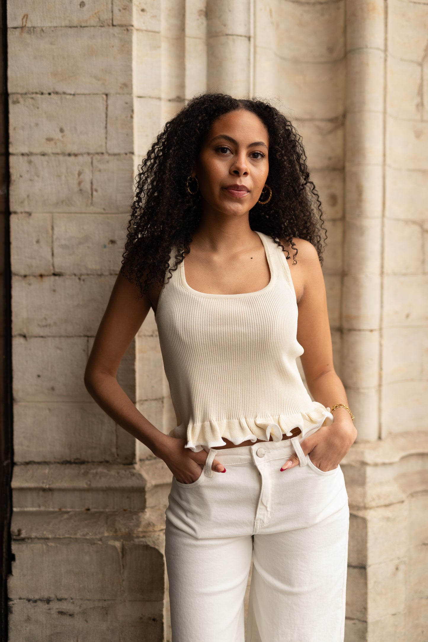 Tank top beige