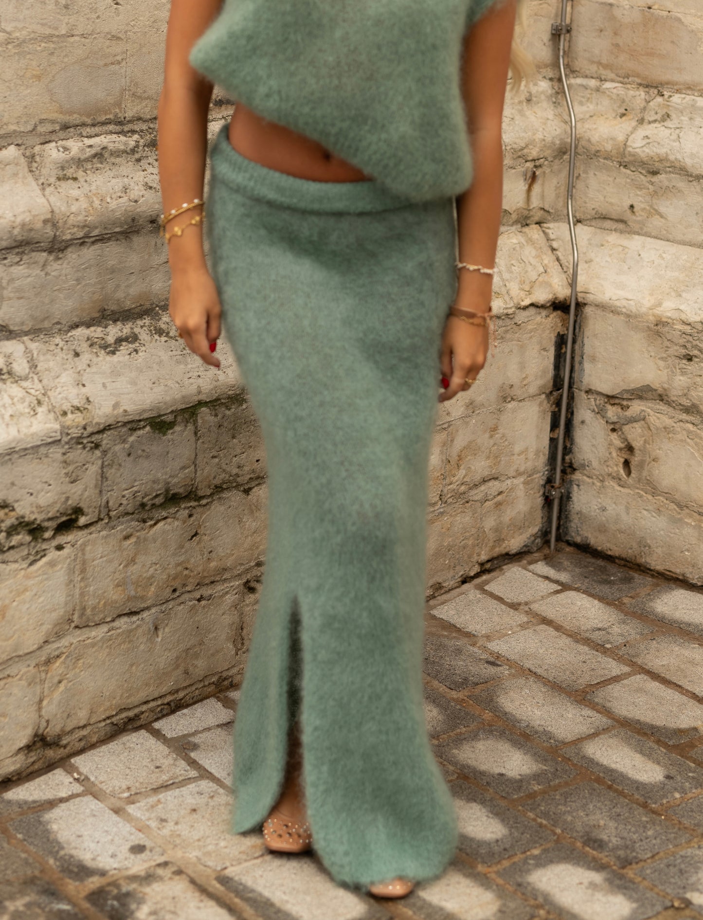 Kakhi mohair rok