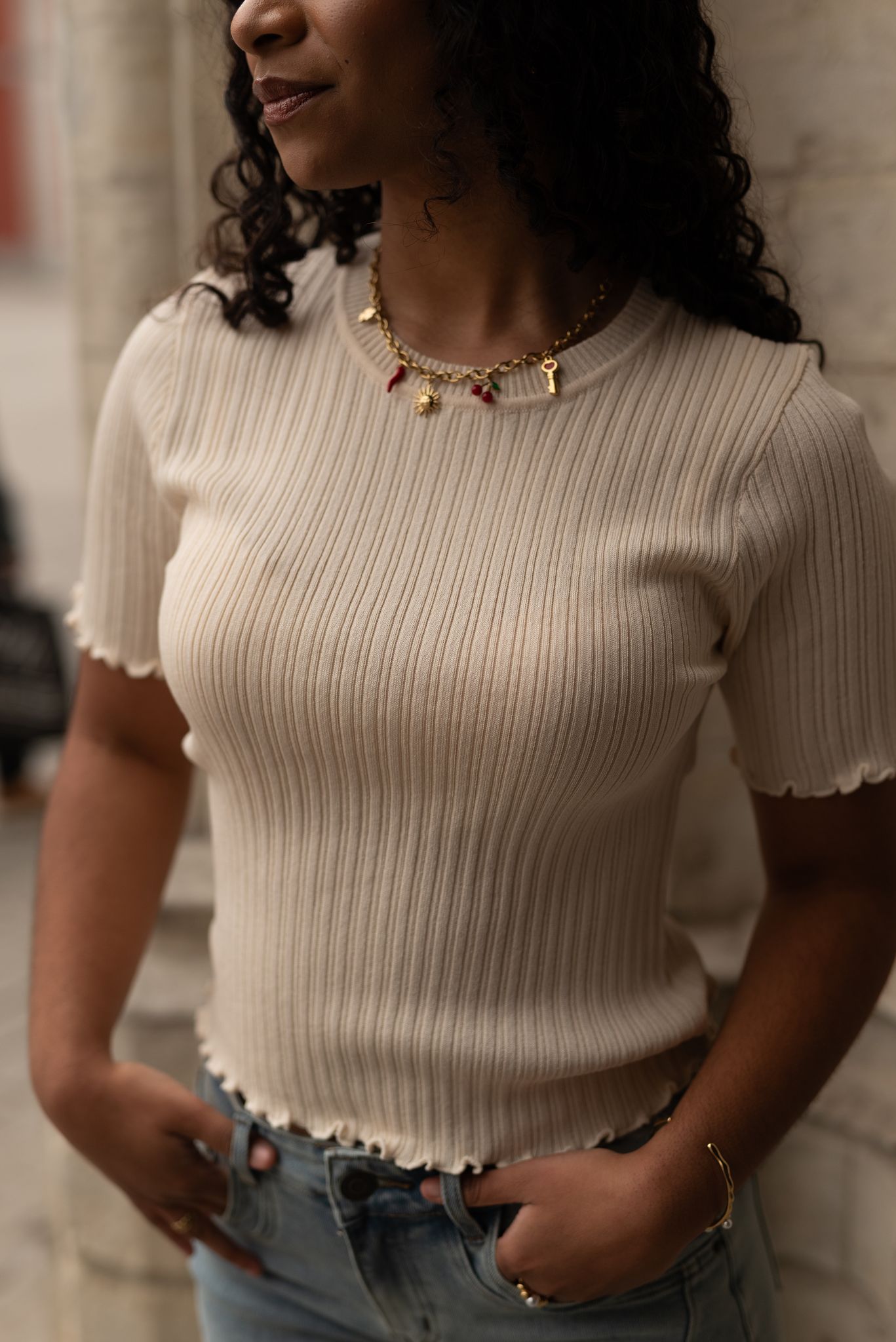 Beige shirt