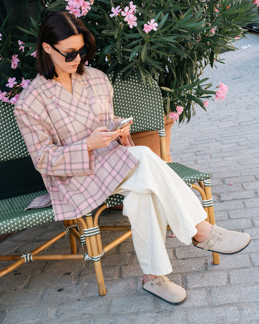 Geruite blazer