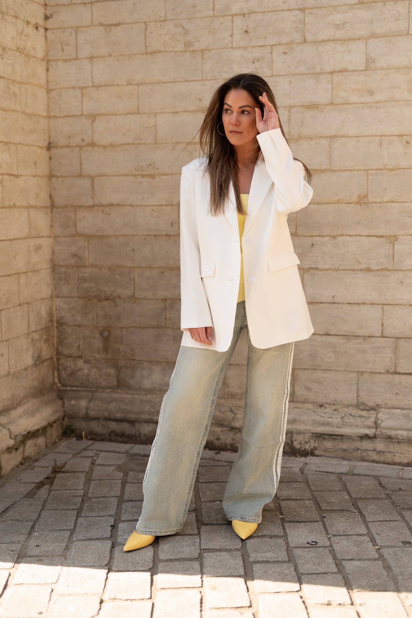 White blazer