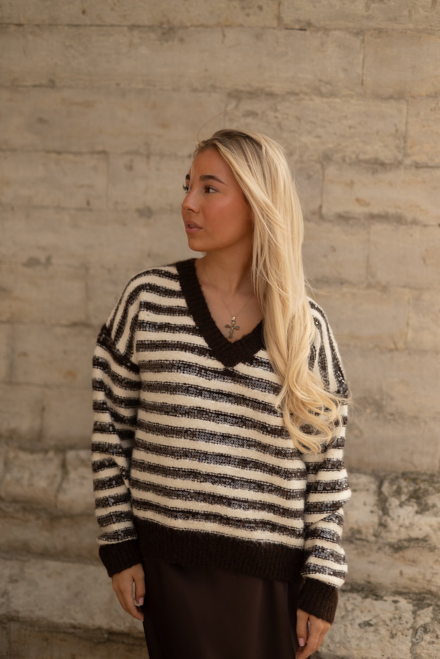 Pull V-hals