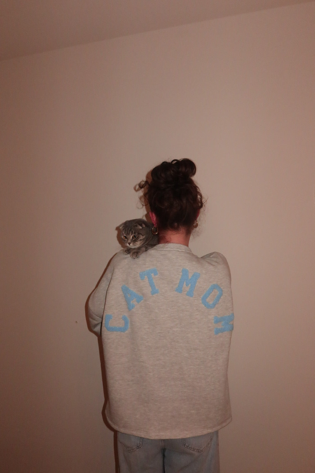 Catmom sweater blue