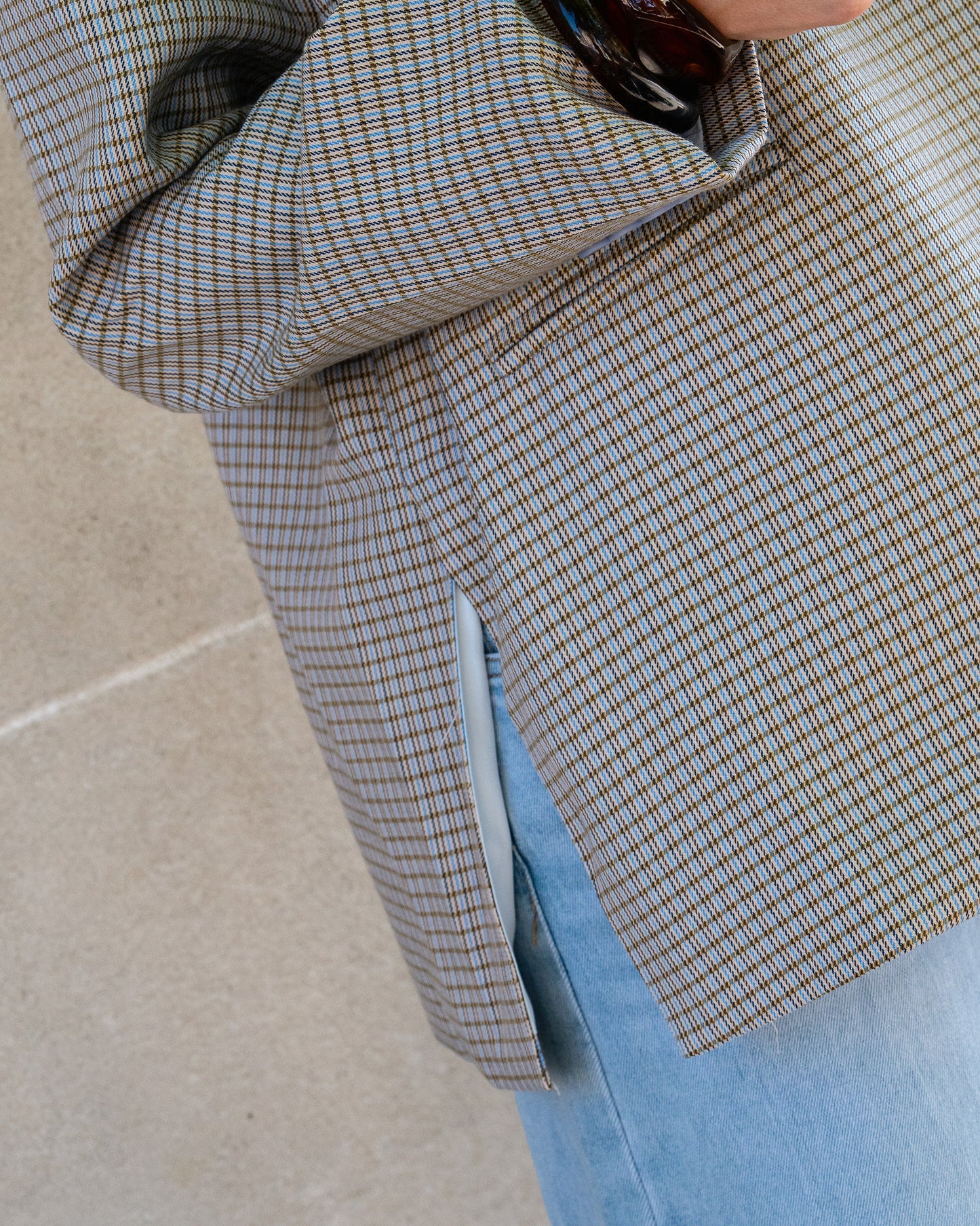 Geruite blazer