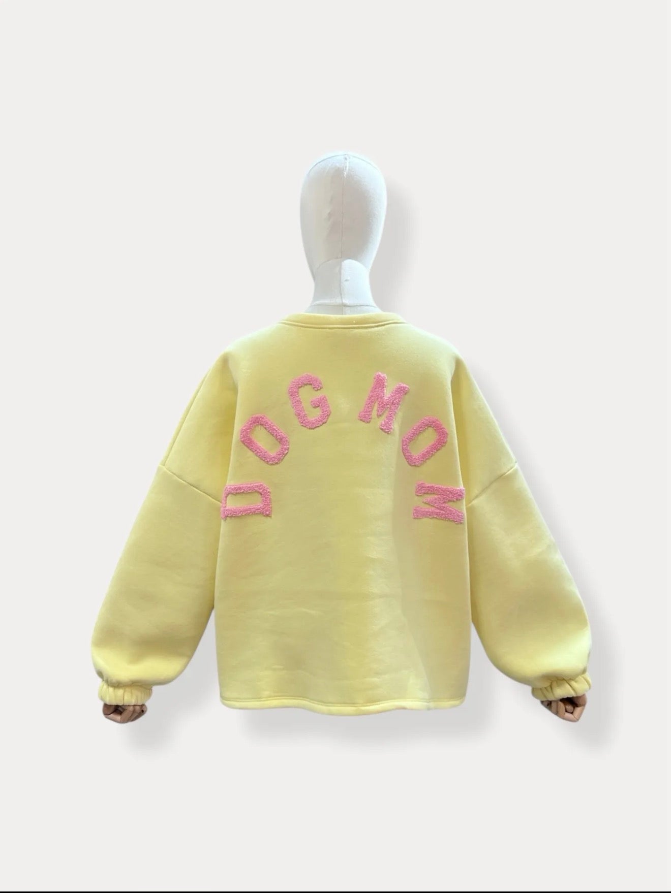 Dog mom sweater yellow