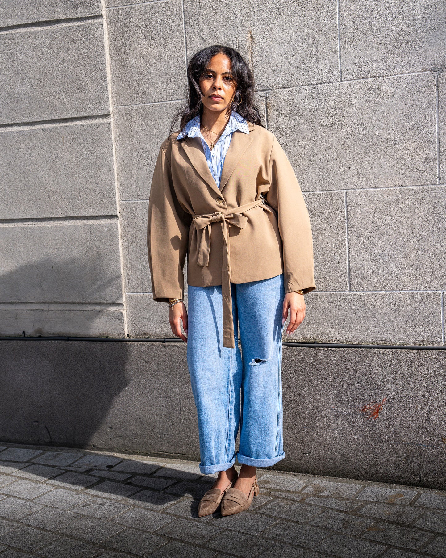 Camel blazer