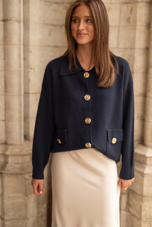 Navy Cardigan