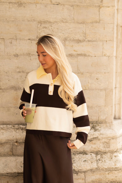Striped polo