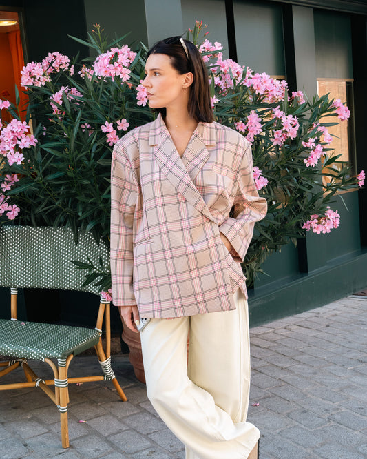 Geruite blazer