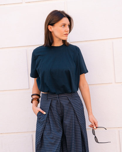 Balloon T-shirt navy