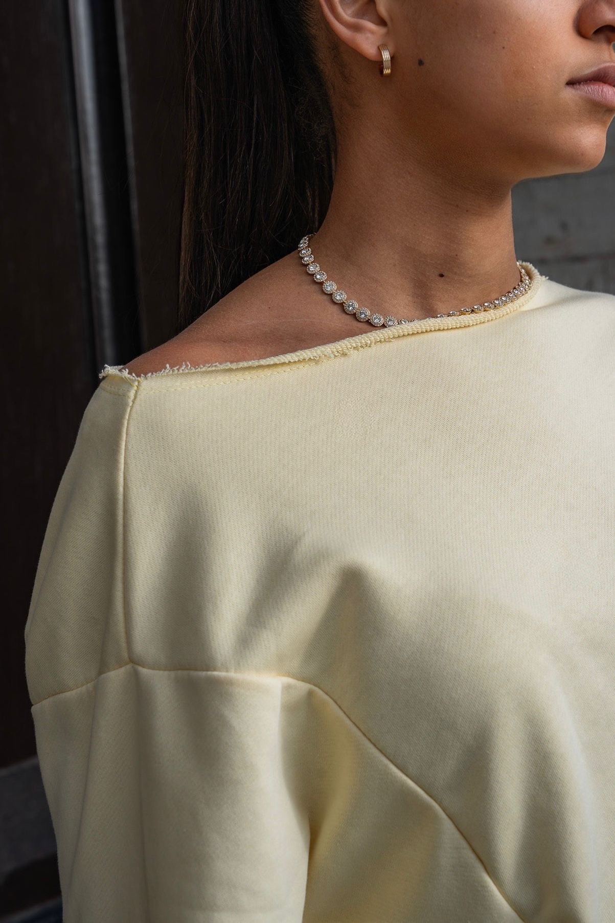 Off shoulder sweater