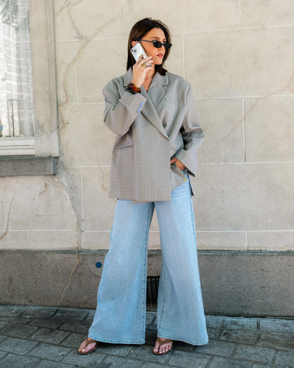 Geruite blazer