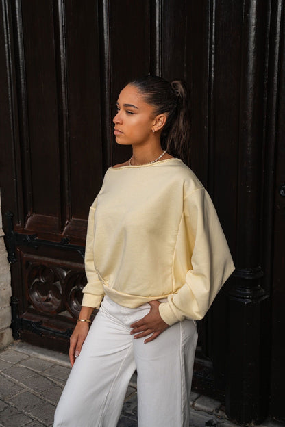 Off shoulder sweater