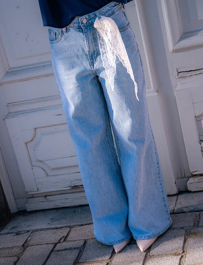 Wide leg jeans