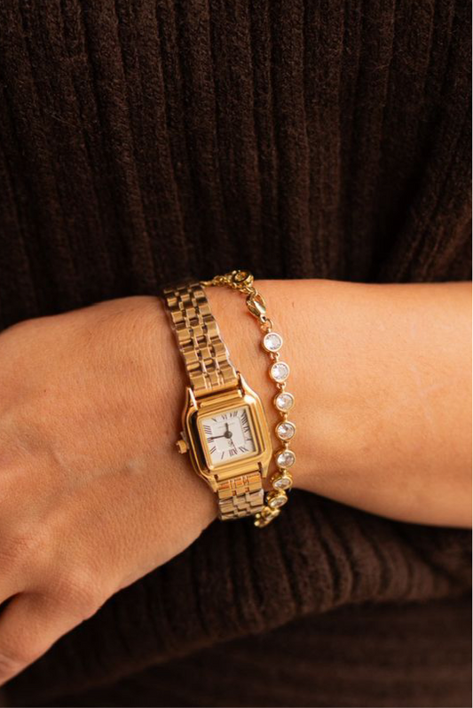 Gold diamond bracelet