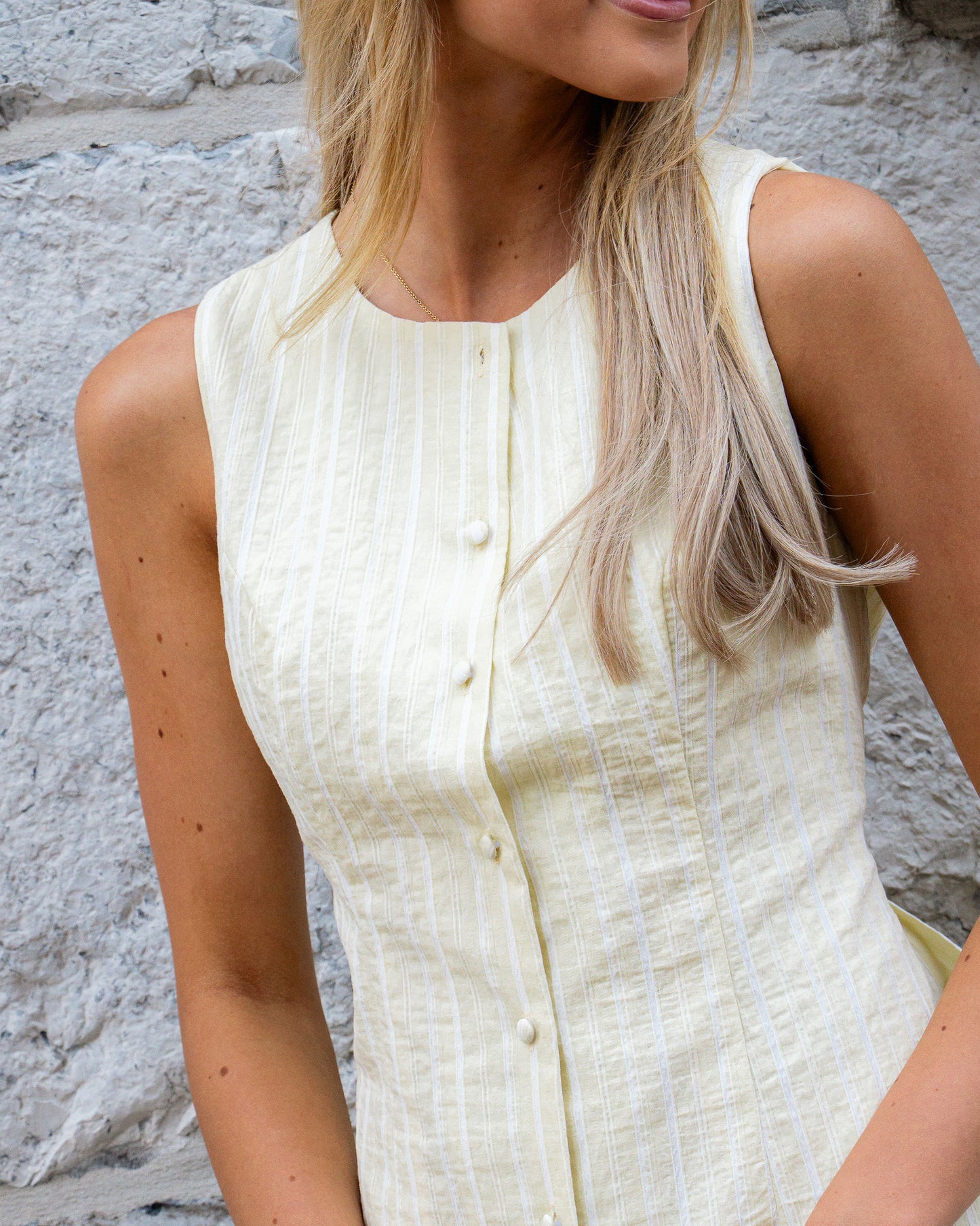 Louise dress geel