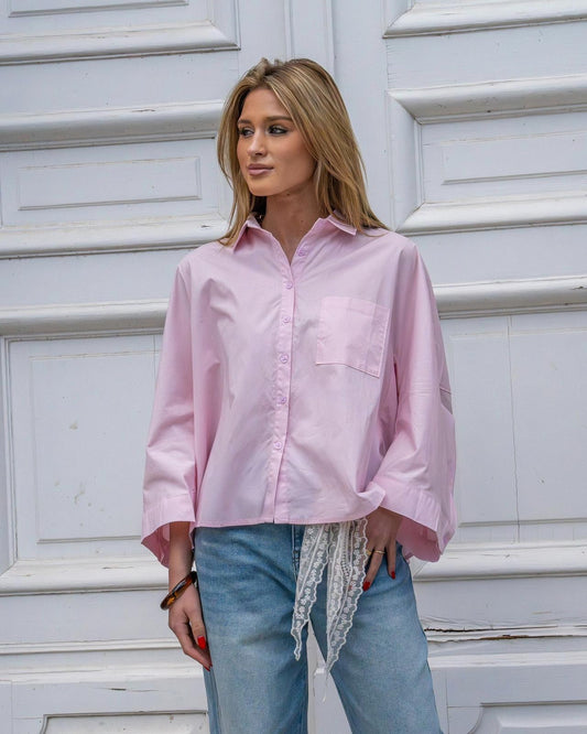 Pink oversized chemise