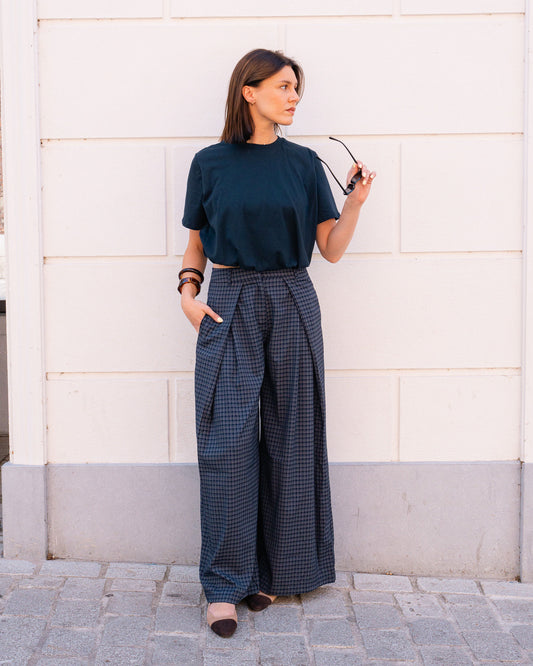 Geruite broek