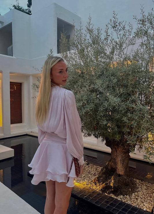 Glowy dress pink