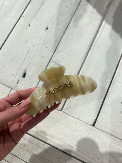 J’adore hairclip beige  medium
