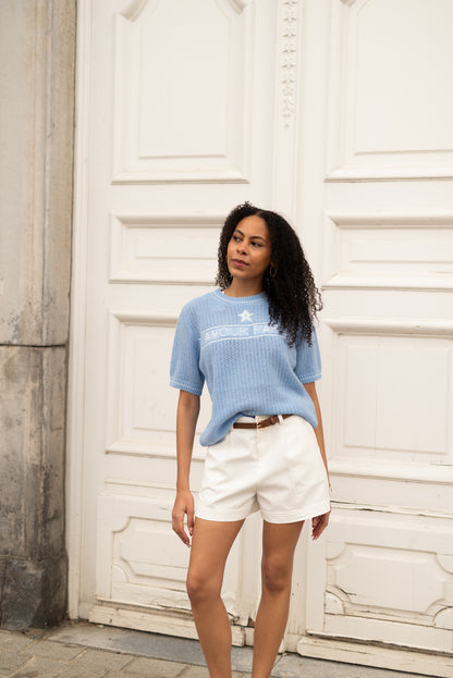 Amour paris knitted tee