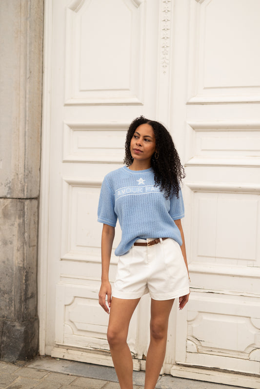 Amour paris knitted tee
