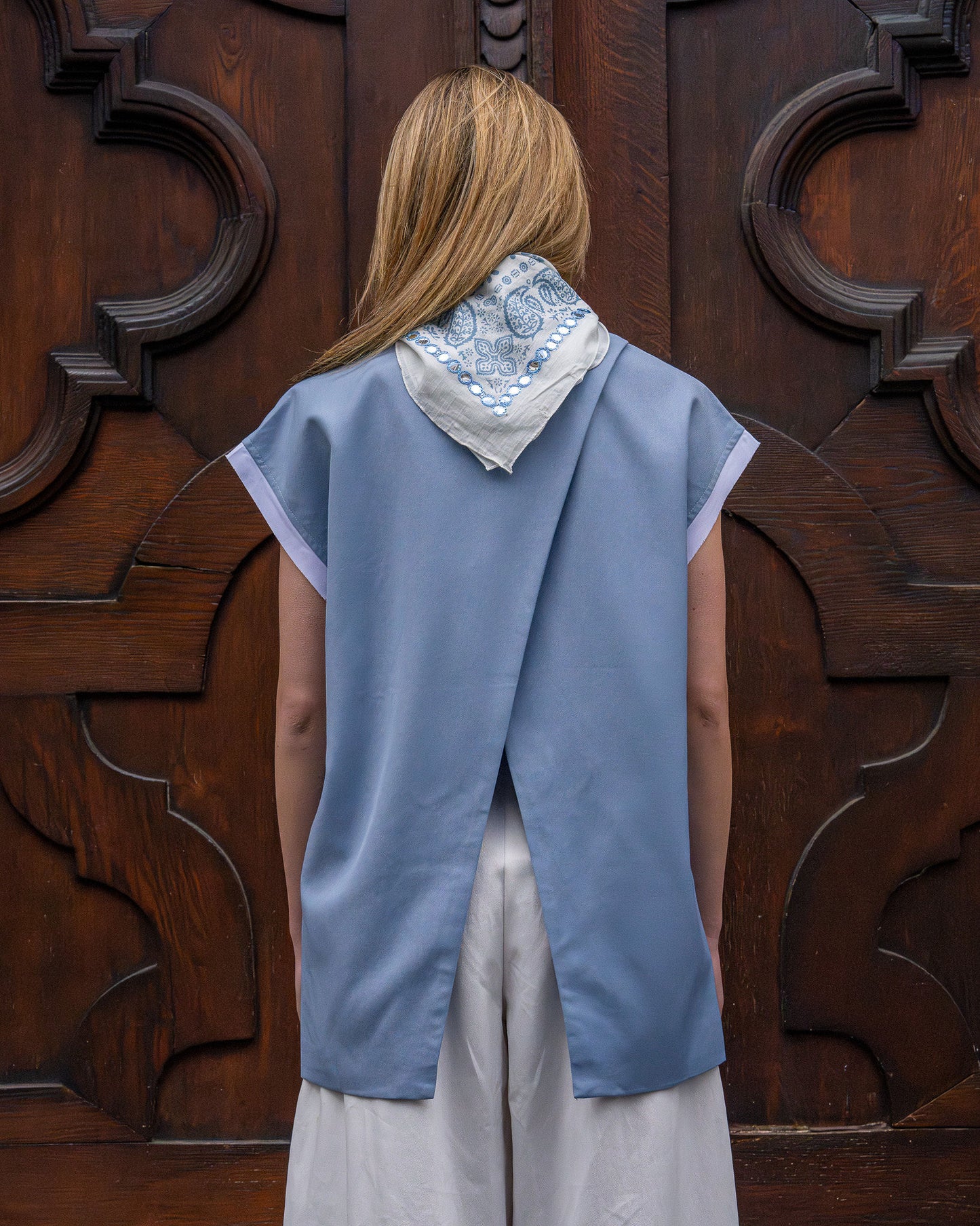 Scarf blue
