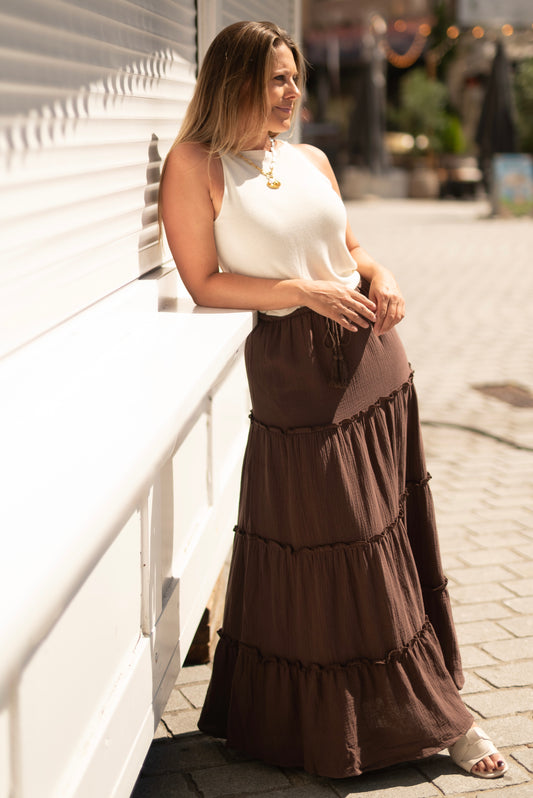 Long Brown skirt