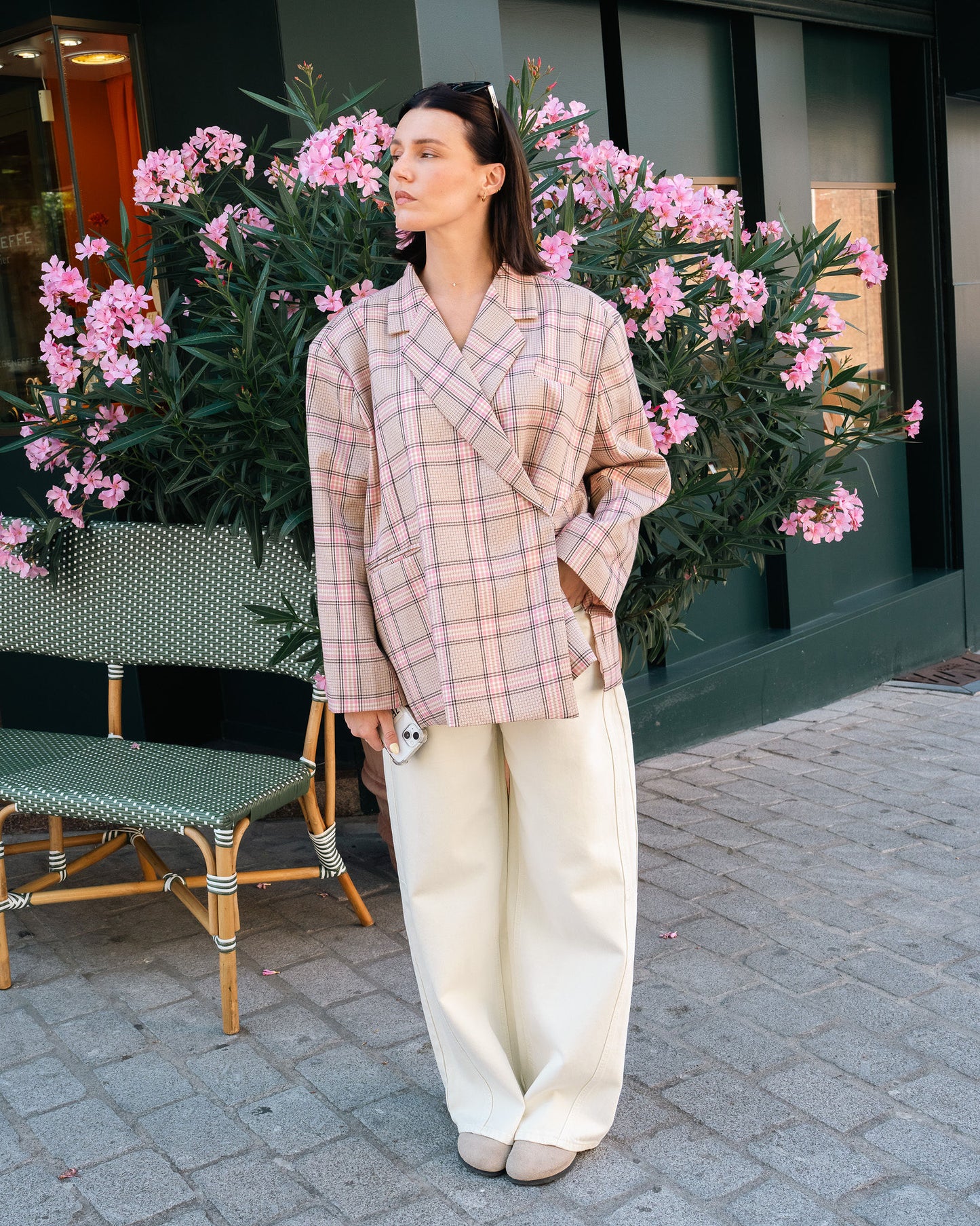 Geruite blazer