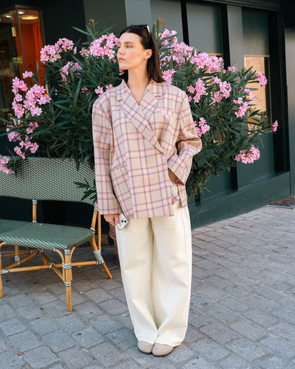 Geruite blazer