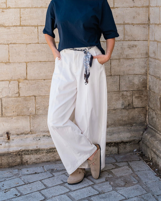 Witte balloon jeans