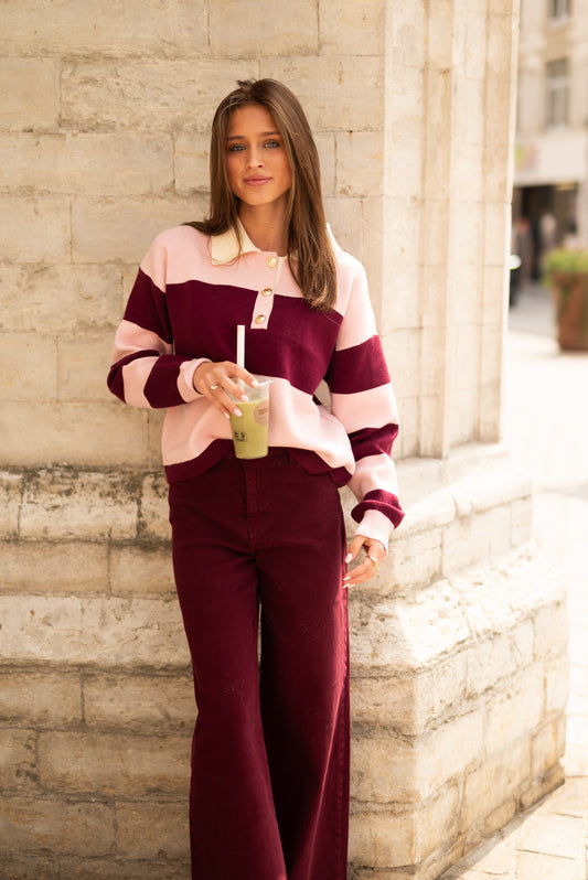 Striped polo