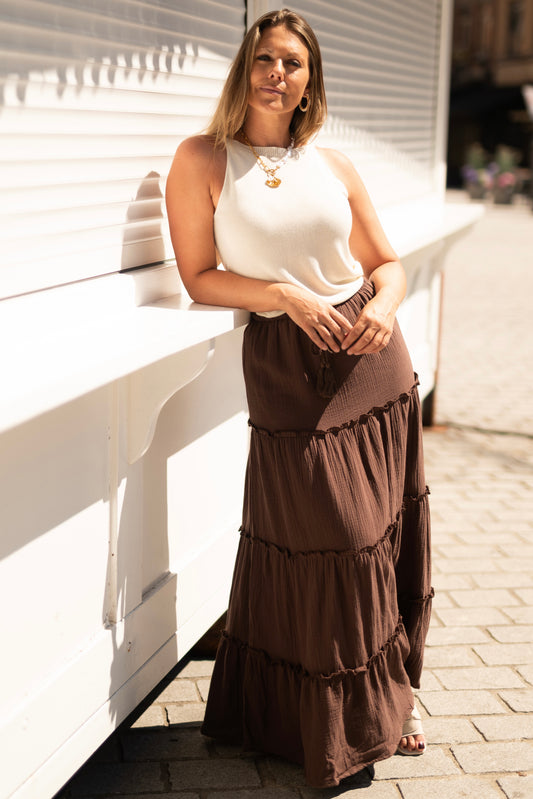 Long Brown skirt