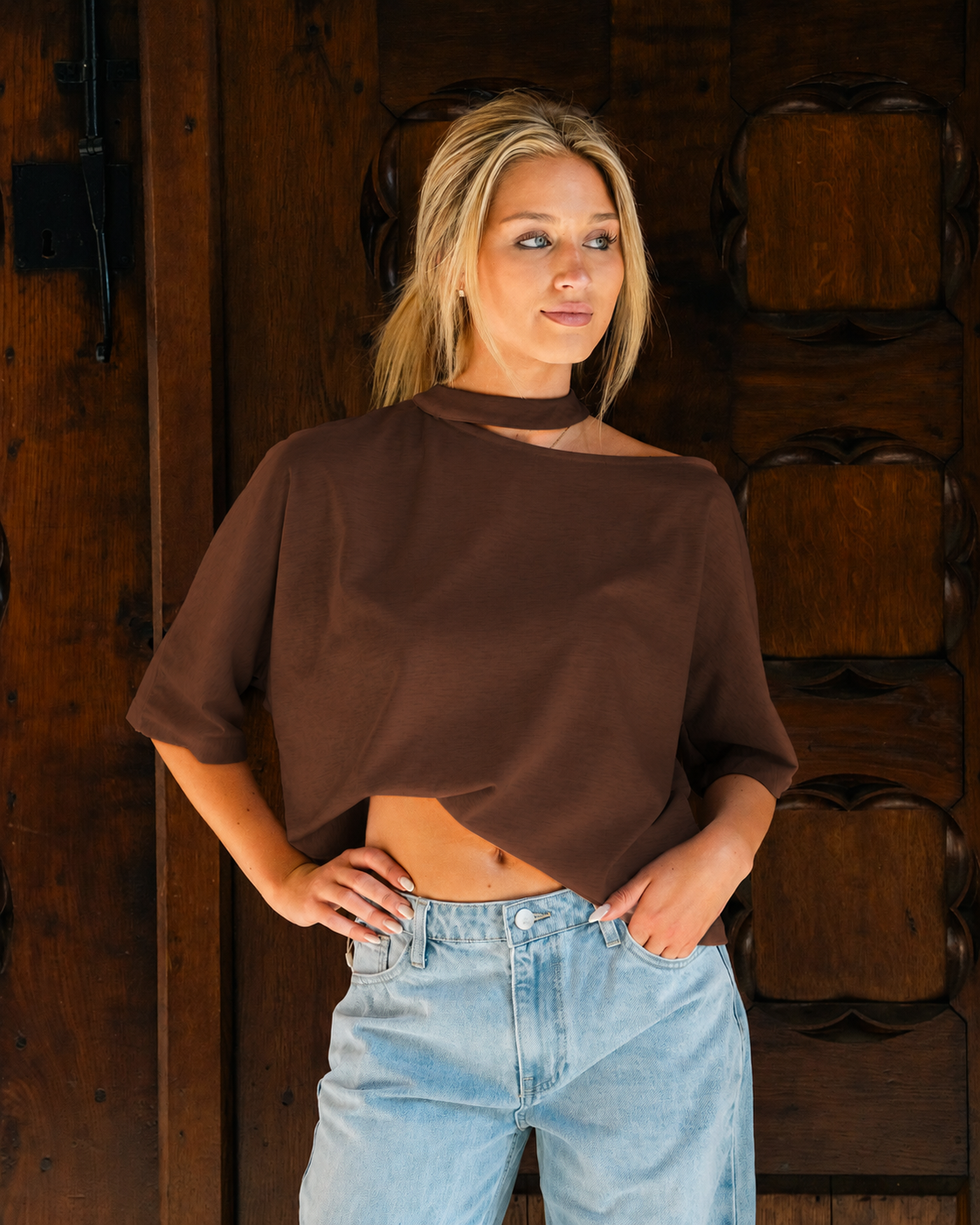 Stella T-shirt bruin