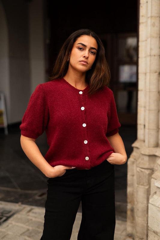 Amore cardigan bordeaux